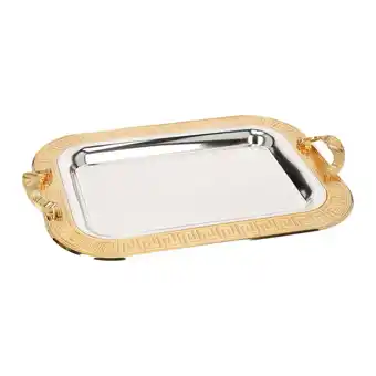 Netto Marken-Discount 2-Teilig Metallbrett Servierttablett Motiv 1 Silber Angebot