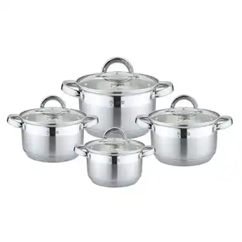 Netto Marken-Discount 8tlg. Edelstahl Kochtopf-Set Angebot