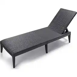 Netto Marken-Discount Sonnenliege Numana Kunststoff Rattan anthrazit Angebot
