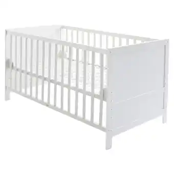Netto Marken-Discount Kombi-Kinderbett, ca. 70 x 140 cm, weiß, 3-fach verstellbar, Schlupfstäbe, umbaubar zum Juniorbett Angebot