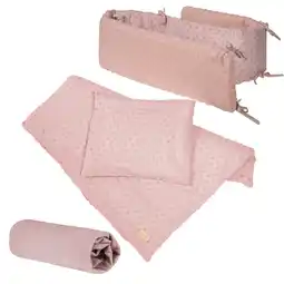 Netto Marken-Discount Organic Geschenkset 'Lil Planet' rosa/mauve, Bio-Bettwäsche, Bettlaken & Nestchen Angebot