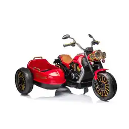 Netto Marken-Discount Chipolino Kinder Elektromotorrad DUO TRON, Beiwagen, Musikfunktion, für 2 Kinder rot Angebot