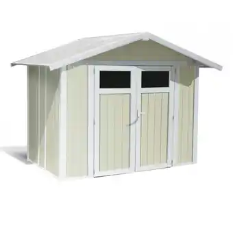 Netto Marken-Discount Grosfillex UTILITY Gartenhaus V4 2-türig grau/grün Angebot