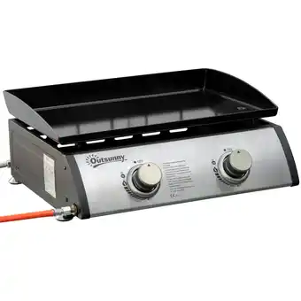 Netto Marken-Discount Outsunny Gasgrill Rostfreier Stahl, Emailliertes Eisen Angebot