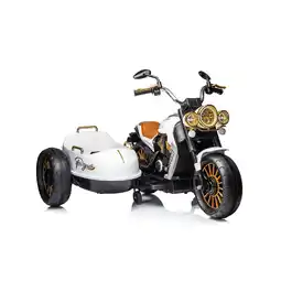 Netto Marken-Discount Chipolino Kinder Elektromotorrad DUO TRON, Beiwagen, Musikfunktion, für 2 Kinder weiß Angebot
