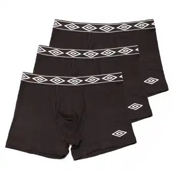 Netto Marken-Discount Umbro Herren Boxershorts black/black/black Gr. L, 3er Pack - versch. Ausführungen Angebot