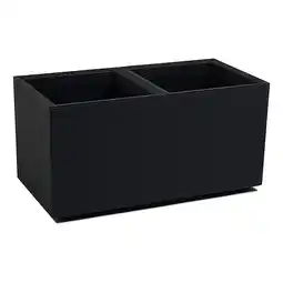 Netto Marken-Discount Pflanzkübel Beton 80 Caro Rollen 100% recycled schwarz Angebot