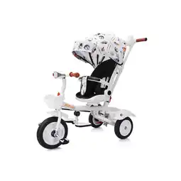 Netto Marken-Discount Chipolino Tricycle Futuro 2 in 1 faltbar, Becherhalter, Musik, Licht, PU-Räder weiß Angebot