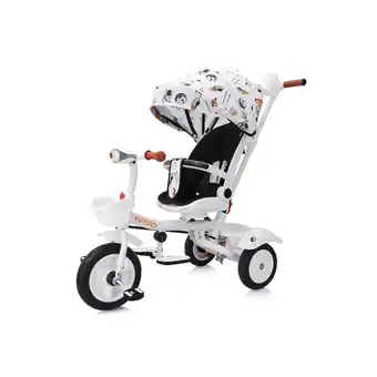 Netto Marken-Discount Chipolino Tricycle Futuro 2 in 1 faltbar, Becherhalter, Musik, Licht, PU-Räder weiß Angebot
