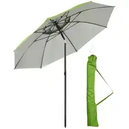 Netto Marken-Discount Outsunny Sonnenschirm Stahl, Polyester, Glasfaser Angebot