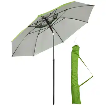Netto Marken-Discount Outsunny Sonnenschirm Stahl, Polyester, Glasfaser Angebot