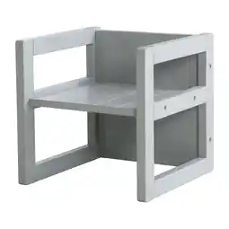 Netto Marken-Discount Sitzhocker für Kinder im Landhausstil, Wendehocker mit 3 Sitzhöhen, Holz grau Angebot