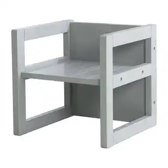 Netto Marken-Discount Sitzhocker für Kinder im Landhausstil, Wendehocker mit 3 Sitzhöhen, Holz grau Angebot