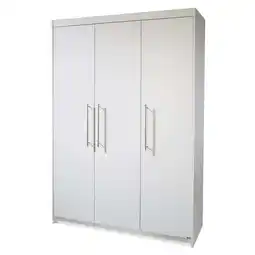 Netto Marken-Discount Kleiderschrank 'Maren', 3-türiger Drehtürenschrank, 190 x 131 x 52 cm, weiß Angebot