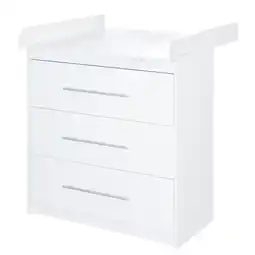Netto Marken-Discount Wickelkommode 'Maren' mit abnehmbarem Aufsatz, schmal, 3 Schubladen, Wickelhöhe 90,5 cm Angebot