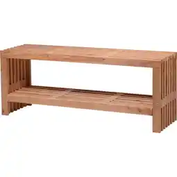 Netto Marken-Discount dobar Gartenbank Freja mit Kaminholzfach Angebot