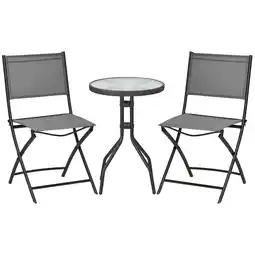 Netto Marken-Discount Outsunny Gartenmöbel Set Stahl, Polyester, Hartglas Angebot
