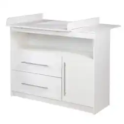 Netto Marken-Discount Wickelkommode 'Maren', mit abnehmbarem Wickelansatz, breit, 2 Schubladen, Wickelhöhe 90,5 cm Angebot