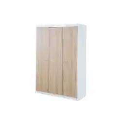 Netto Marken-Discount Kleiderschrank 'Gabriella', Schrank mit 3 Türen, Soft-Close-Technik, gefräst weiß Angebot