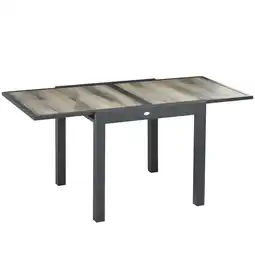Netto Marken-Discount Outsunny Gartentisch Aluminium, Kunststoff Angebot