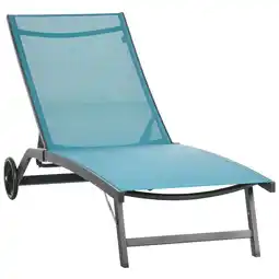 Netto Marken-Discount Outsunny Sonnenliege Aluminium, Netzstoff Angebot