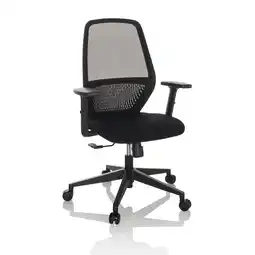 Netto Marken-Discount hjh OFFICE Profi Bürostuhl CARLOW I Stoff/Netzstoff mit Armlehnen Angebot