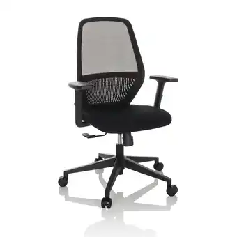 Netto Marken-Discount hjh OFFICE Profi Bürostuhl CARLOW I Stoff/Netzstoff mit Armlehnen Angebot