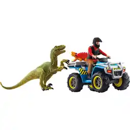Netto Marken-Discount Schleich Spielfigur Dinosaurs Flucht auf Quad vor Velociraptor Angebot
