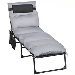 Netto Marken-Discount Outsunny Feldbett Stahl, Polyester Angebot