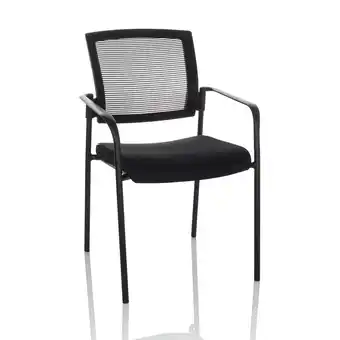 Netto Marken-Discount hjh OFFICE Besucherstuhl Konferenzstuhl MEET B Stoff/Netzstoff mit Armlehnen Angebot