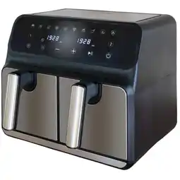 Netto Marken-Discount Unold Heißluftfritteuse Heißluftfritteuse Doppelkammer Twin Zone Angebot