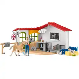 Netto Marken-Discount Schleich Spielfigur Farm World Tierarzt-Praxis mit Haustieren Angebot