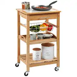 Netto Marken-Discount Kesper Küchenwagen - Fliesen/Bambus FSC Angebot