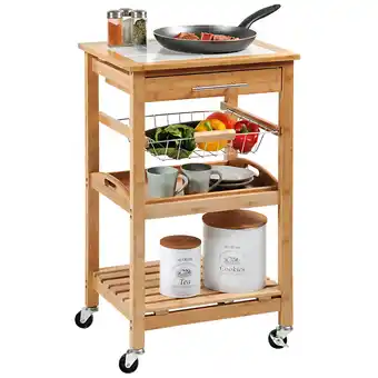Netto Marken-Discount Kesper Küchenwagen - Fliesen/Bambus FSC Angebot