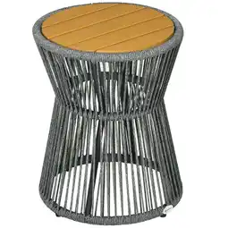 Netto Marken-Discount Outsunny Rattan Beistelltisch Aluminium, PS, PE Angebot
