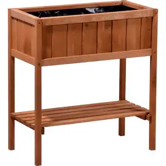 Netto Marken-Discount dobar Hochbeet mit Ablage, braun Angebot
