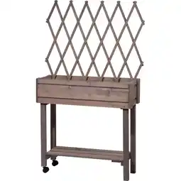 Netto Marken-Discount dobar Rollbares Hochbeet mit Rankgitter, grau Angebot