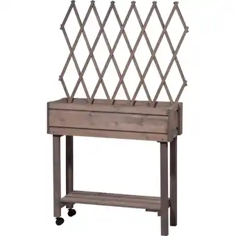 Netto Marken-Discount dobar Rollbares Hochbeet mit Rankgitter, grau Angebot