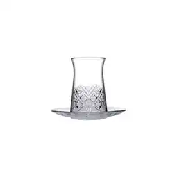 Netto Marken-Discount 12 Teilig Teegläser mit Untertassen 132ml aus Glas transparent Angebot