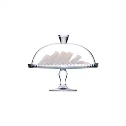 Netto Marken-Discount Etagere mit Glocke Pasabahce 32 cm Tortenständer Angebot