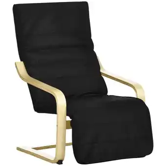 Netto Marken-Discount HOMCOM Relaxsessel Polyester, Birkenholz Angebot