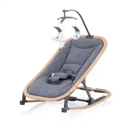 Netto Marken-Discount Chipolino Babywippe Velvet faltbar Spielbogen Holzoptik Sicherheitsgurt bis 9 kg grau Angebot