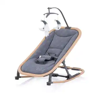 Netto Marken-Discount Chipolino Babywippe Velvet faltbar Spielbogen Holzoptik Sicherheitsgurt bis 9 kg grau Angebot