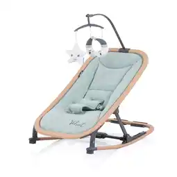 Netto Marken-Discount Chipolino Babywippe Velvet faltbar Spielbogen Holzoptik Sicherheitsgurt bis 9 kg grün Angebot