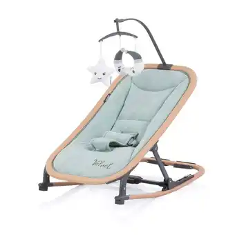 Netto Marken-Discount Chipolino Babywippe Velvet faltbar Spielbogen Holzoptik Sicherheitsgurt bis 9 kg grün Angebot