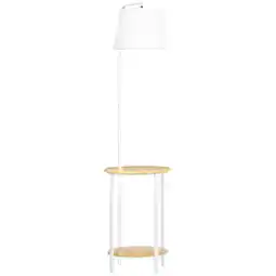 Netto Marken-Discount HOMCOM Stehleuchte Stahl, Bambus, Leinen (Polyester) Angebot