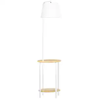 Netto Marken-Discount HOMCOM Stehleuchte Stahl, Bambus, Leinen (Polyester) Angebot