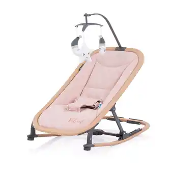 Netto Marken-Discount Chipolino Babywippe Velvet faltbar Spielbogen Holzoptik Sicherheitsgurt bis 9 kg rosa Angebot
