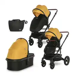 Netto Marken-Discount Lorelli Kombikinderwagen Boston 2 in 1 Sportsitz Babywanne Mückennetz bis 22 kg gelb Angebot