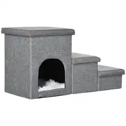 Netto Marken-Discount PawHut Hundetreppe Leinen (100% Polyester), Plüsch, PP-Baumwolle, MDF Angebot